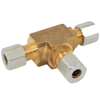 TRÓJNIK RURKI MIEDZIANEJ 8/8/8 Z ZAWORKIEM 24RC019