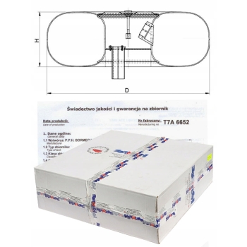 ZBIORNIK TOROIDALNY 630/225 56L BORMECH +GRATISY