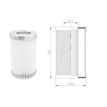 WKŁAD FILTRA FAZY LOTNEJ BLASTER + oringi