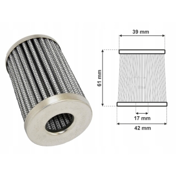 KOMPLET NAPR. FILTRA KME WŁÓKNO SZKLANE STOŻEK